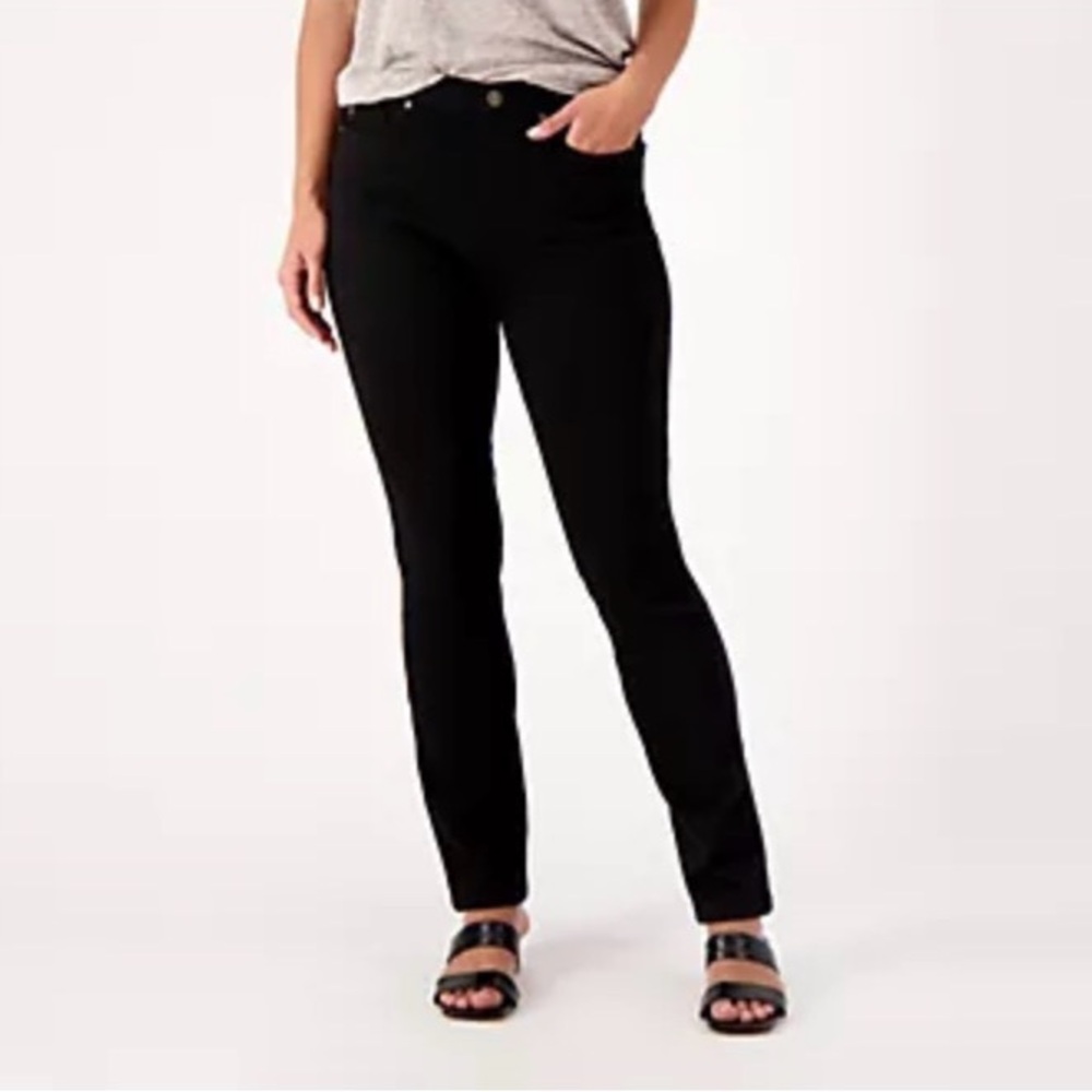 Belle by Kim Gravel Regular Flexibelle Rollabelle Jean 12 Black A517552